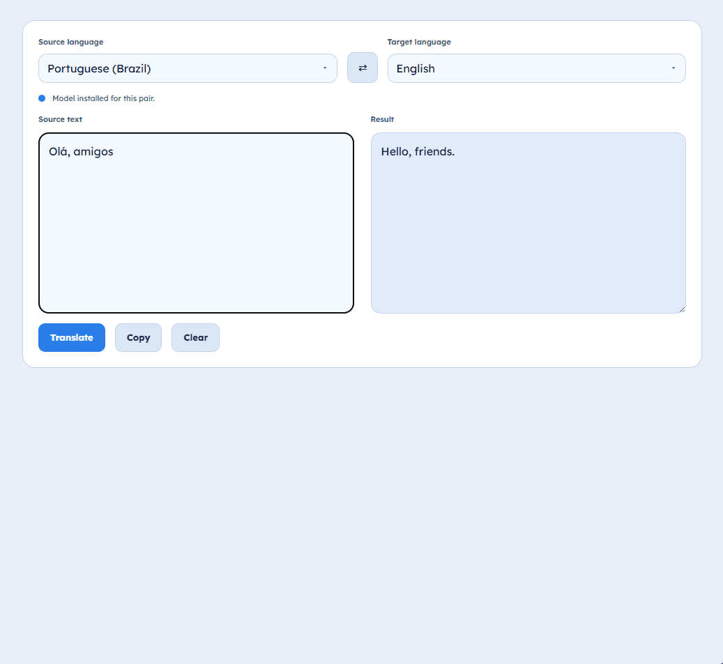 Glotiva — Translation