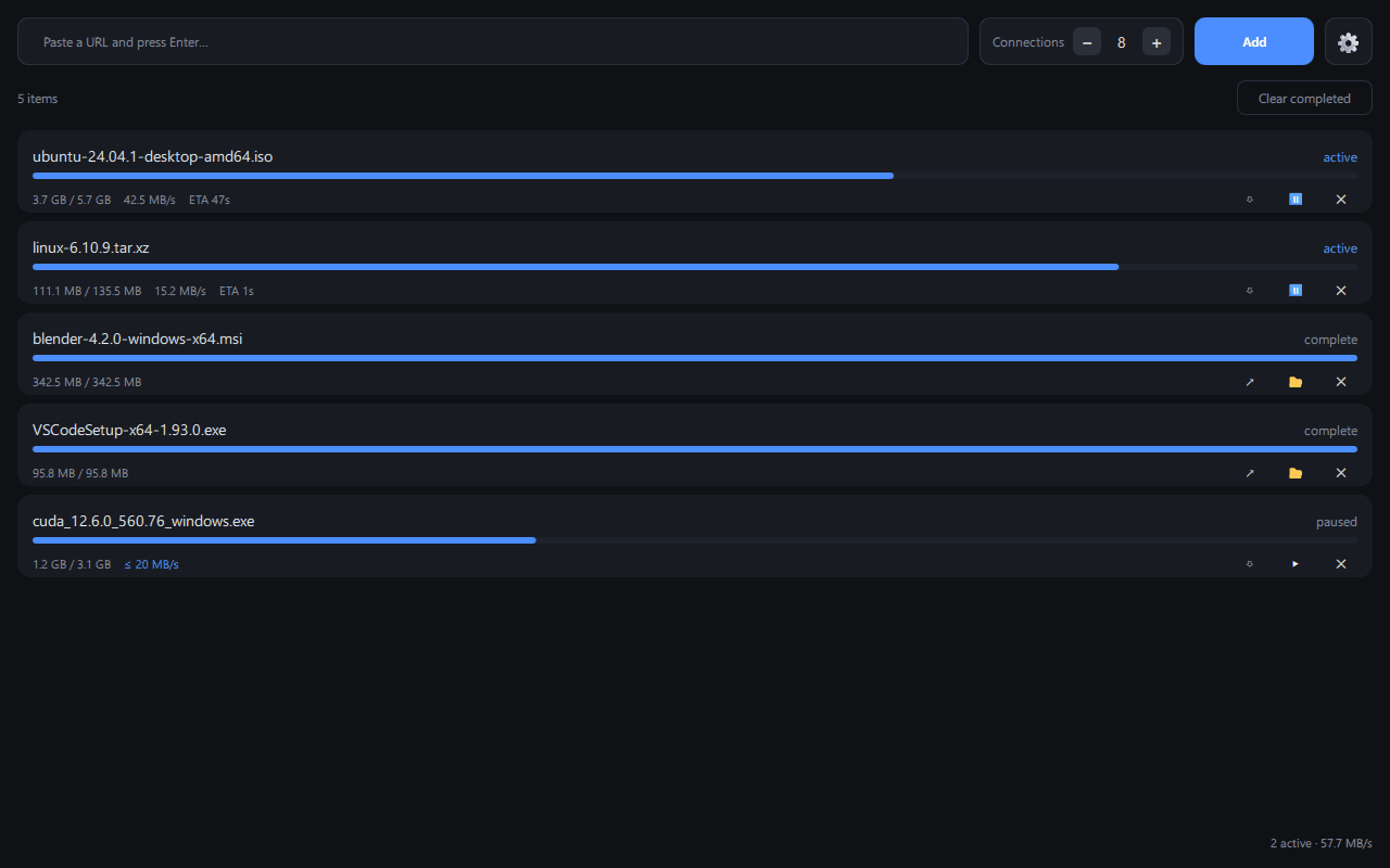 STZ Downloader queue