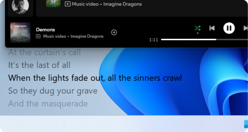 STZ Lyrics Overlay screenshot 2